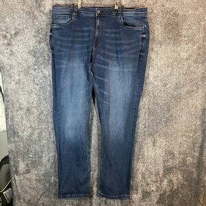 The Perfect Jean Mens 42x36 Athletic Fit Dark Wash Stretch Denim Cotton Comfort
